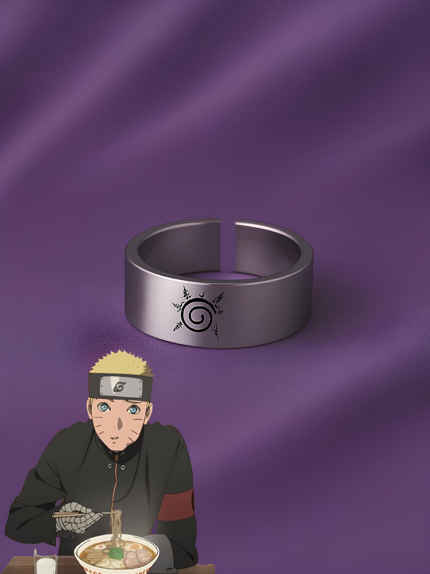 Naruto and Hinata "Will Of Fire" Couple Rings