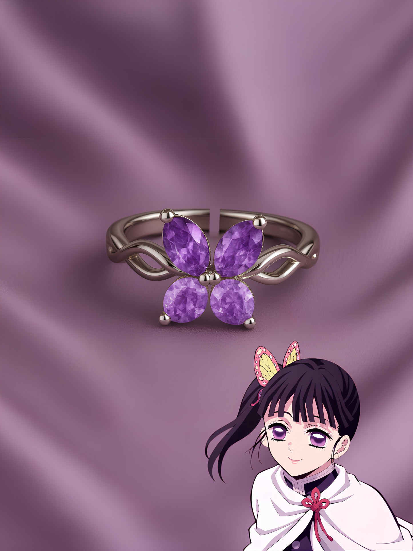 Kanao and Tanjiro Couple Rings
