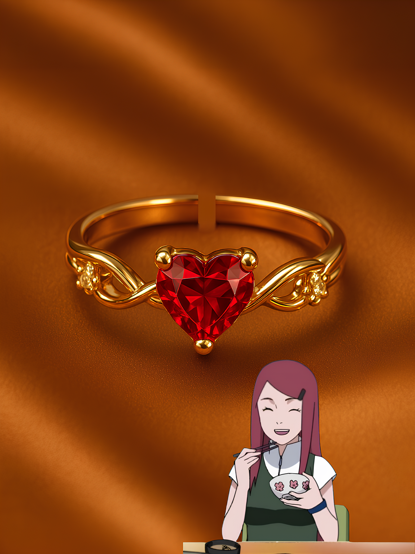 Minato and Kushina Couple Rings