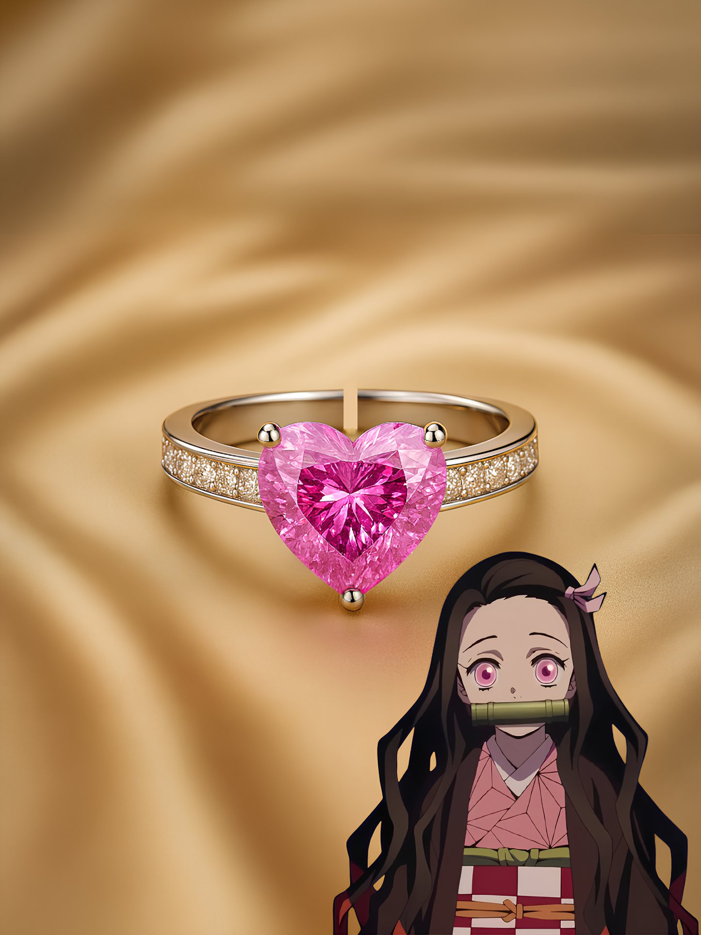 Nezuko and Zenitsu Couple Rings