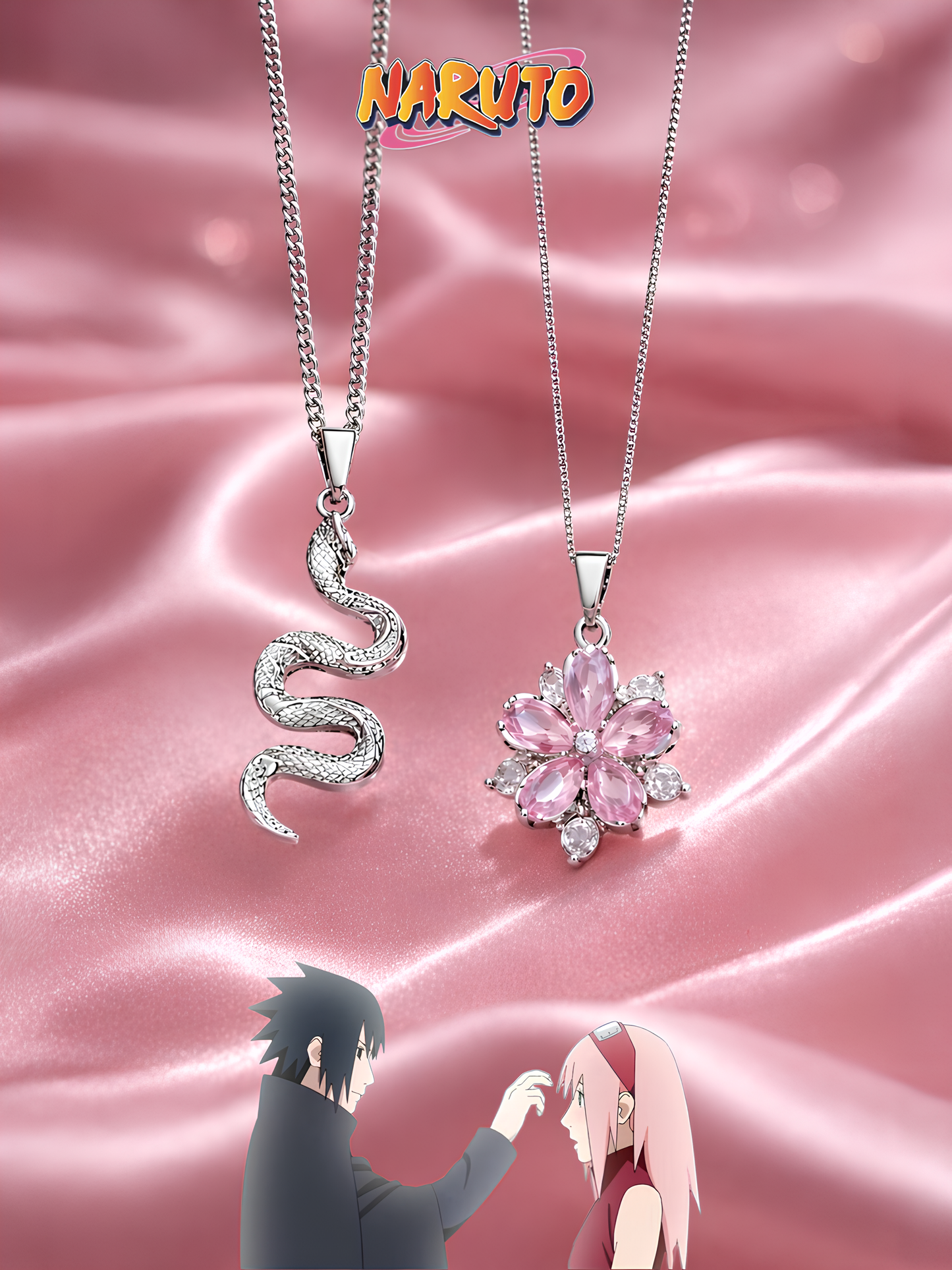 Sasuke and Sakura Couple Necklaces