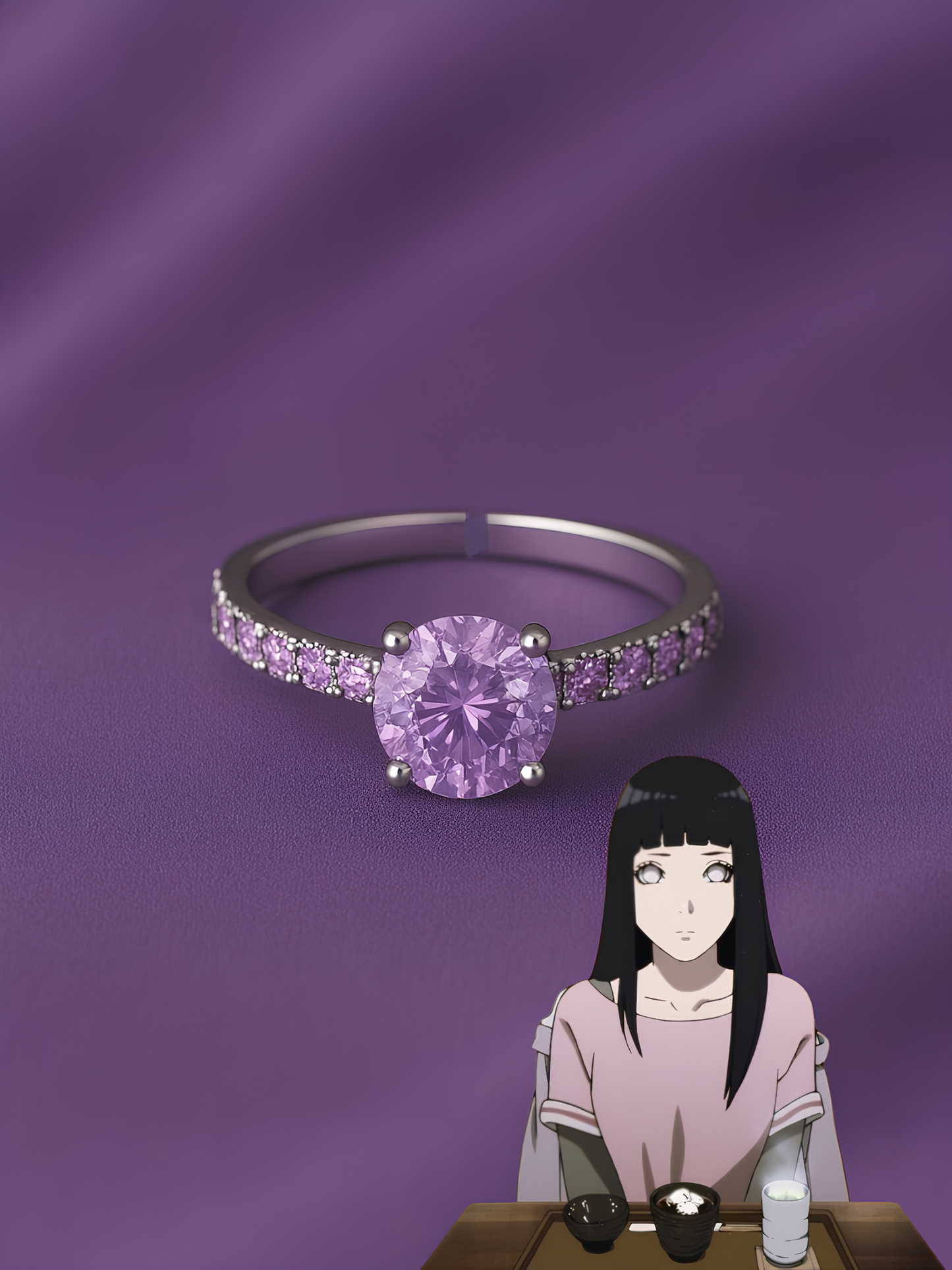 Naruto and Hinata "Will Of Fire" Couple Rings