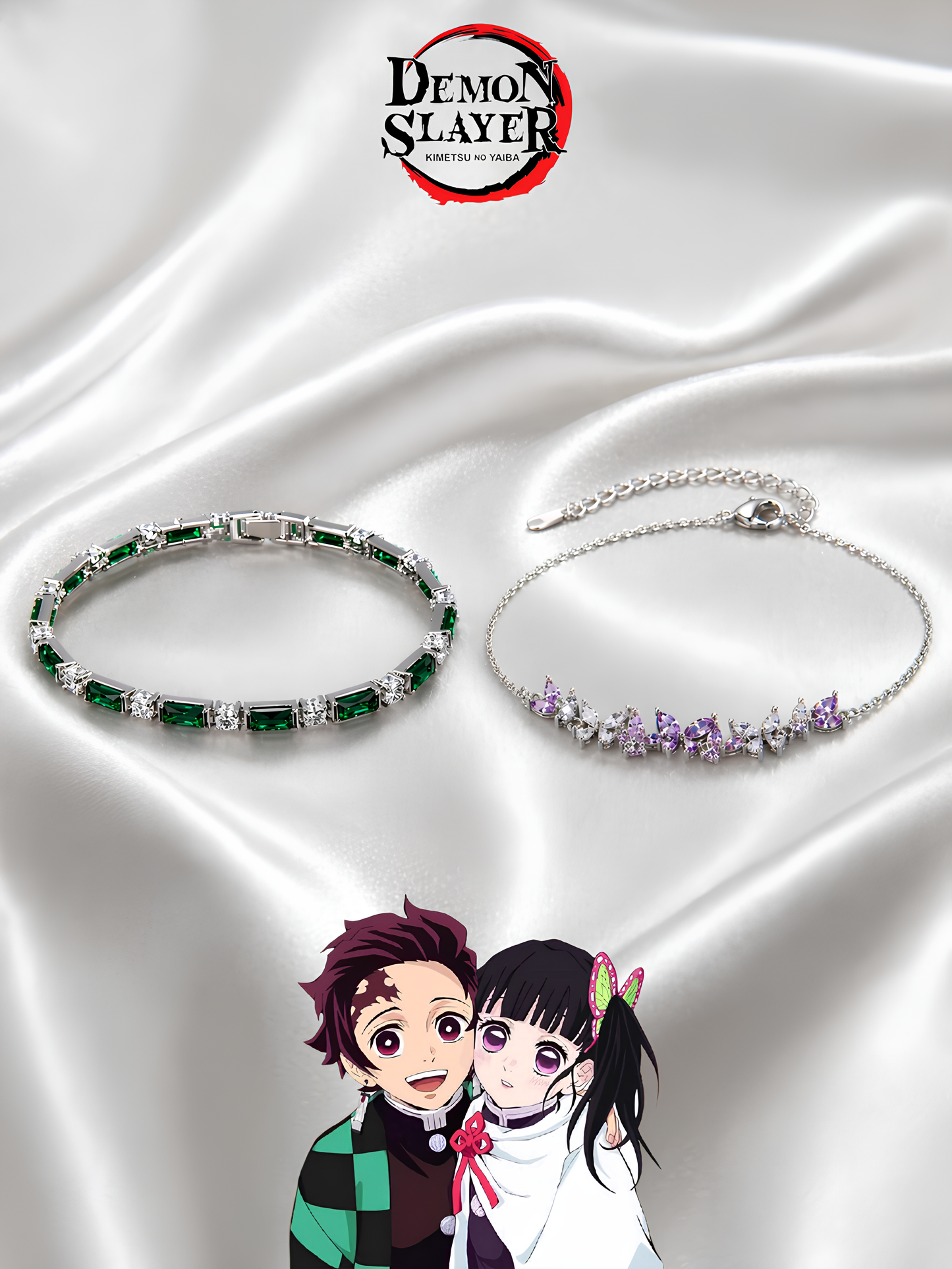 Kanao and Tanjiro Couple Bracelets