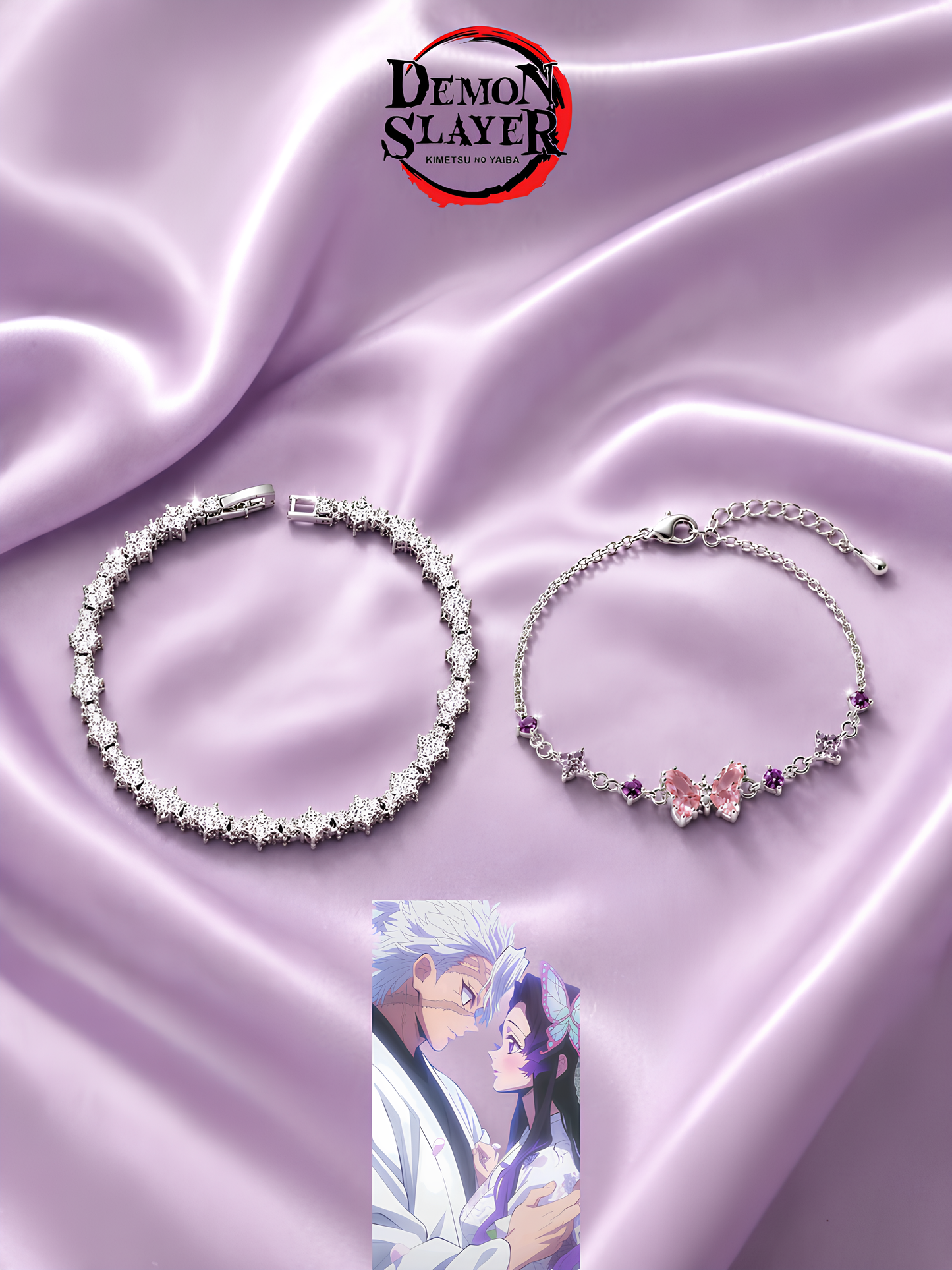 Sanemi and Kanae Couple Bracelets