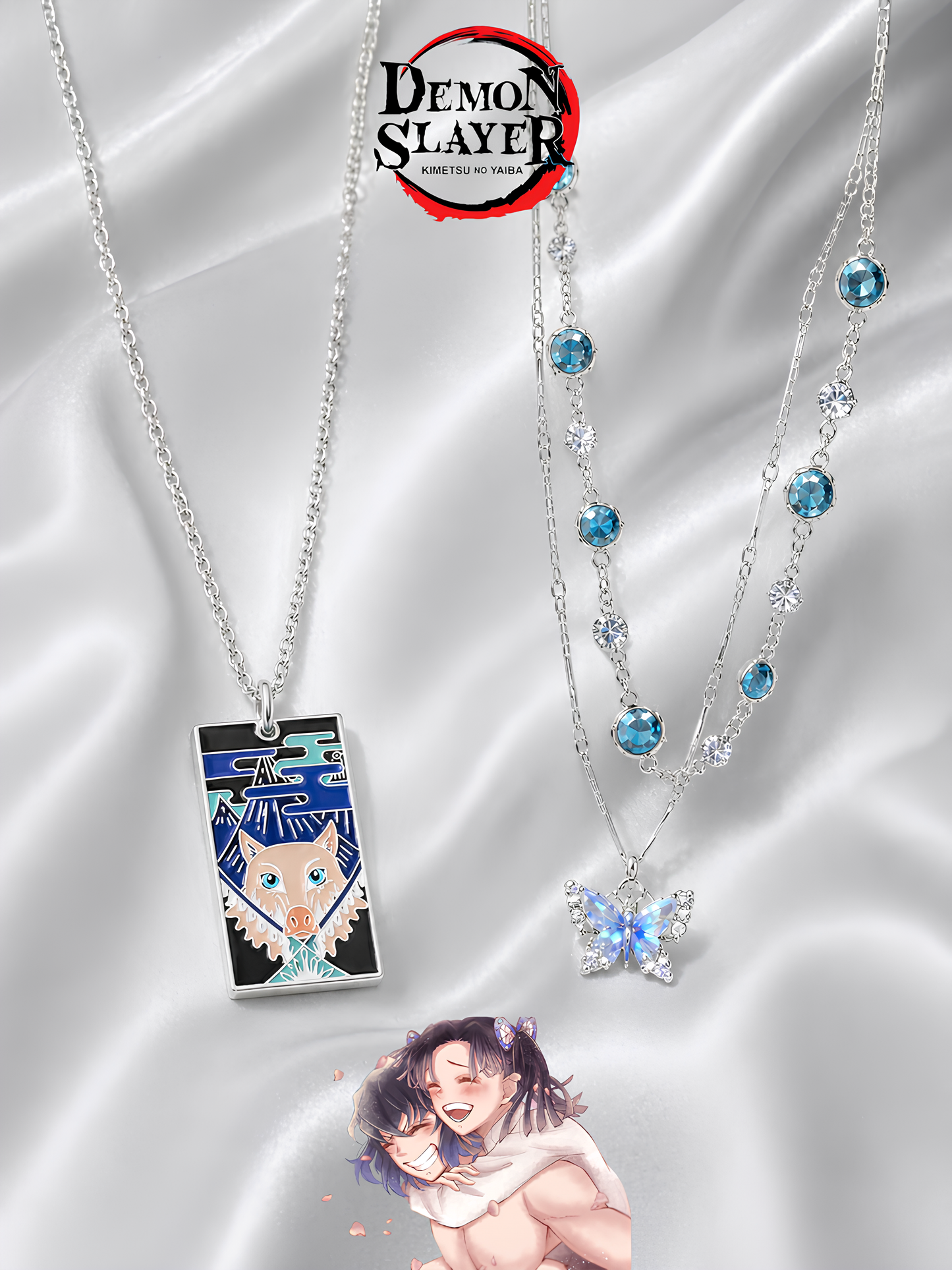 Inosuke and Aoi Couple Necklaces