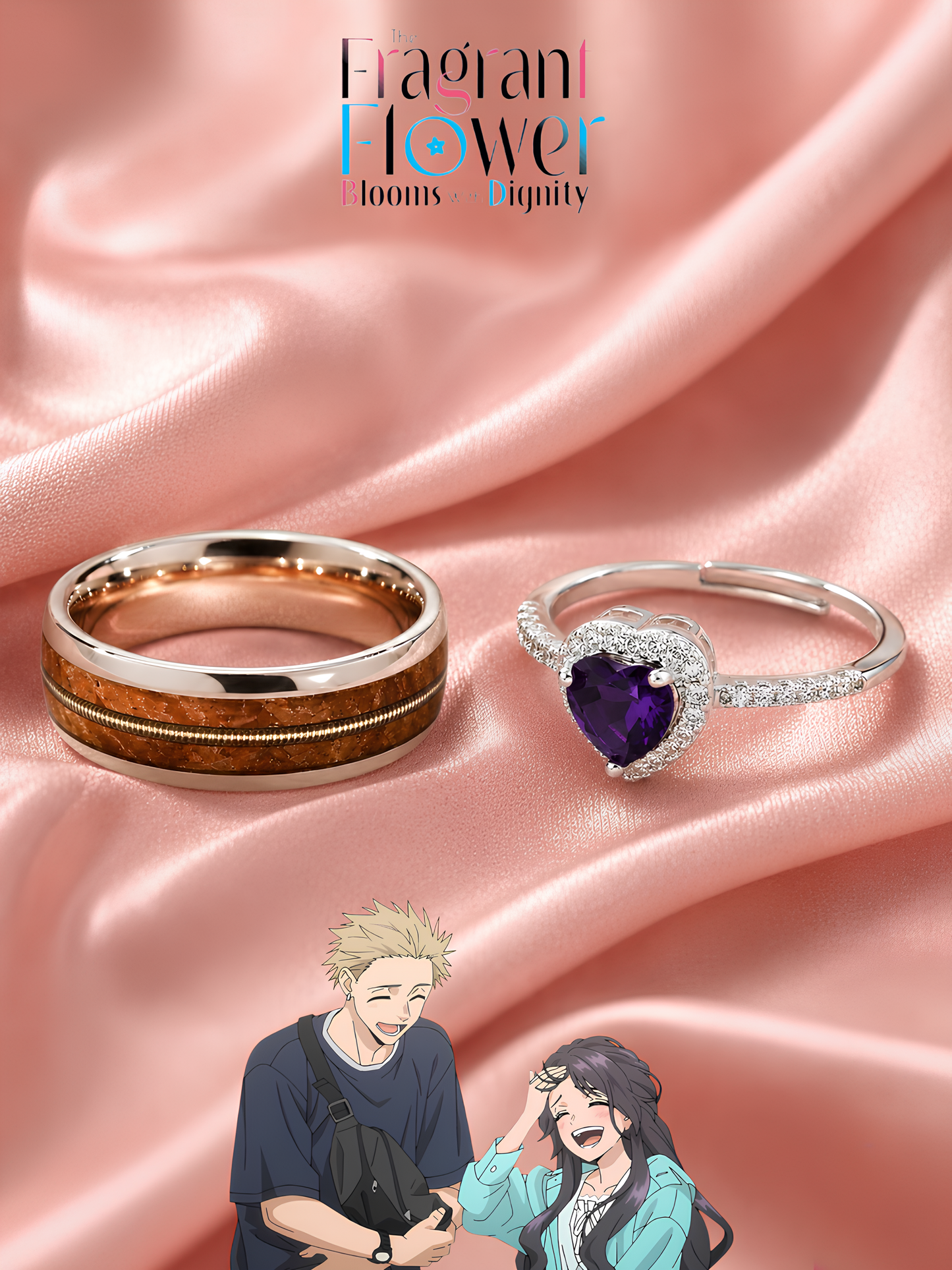 Rintaro and Kaoruko Couple Rings