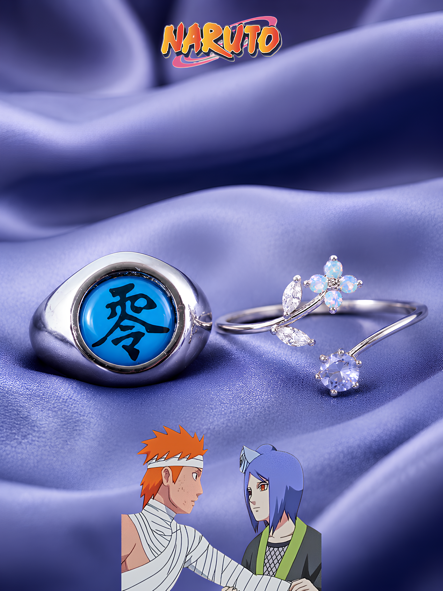 Konan and Pain Couple Rings