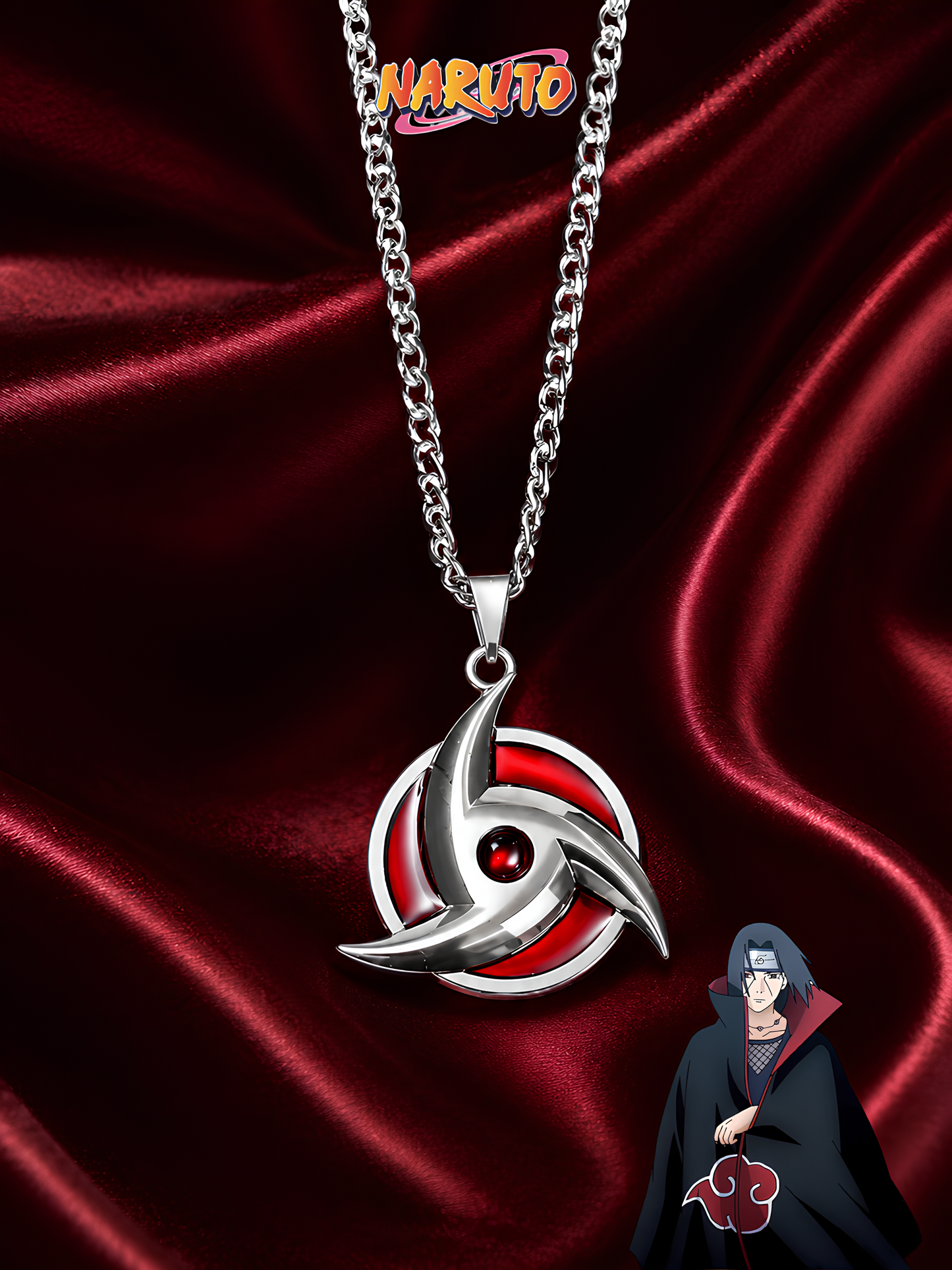 Itachi Mangekyo Necklace