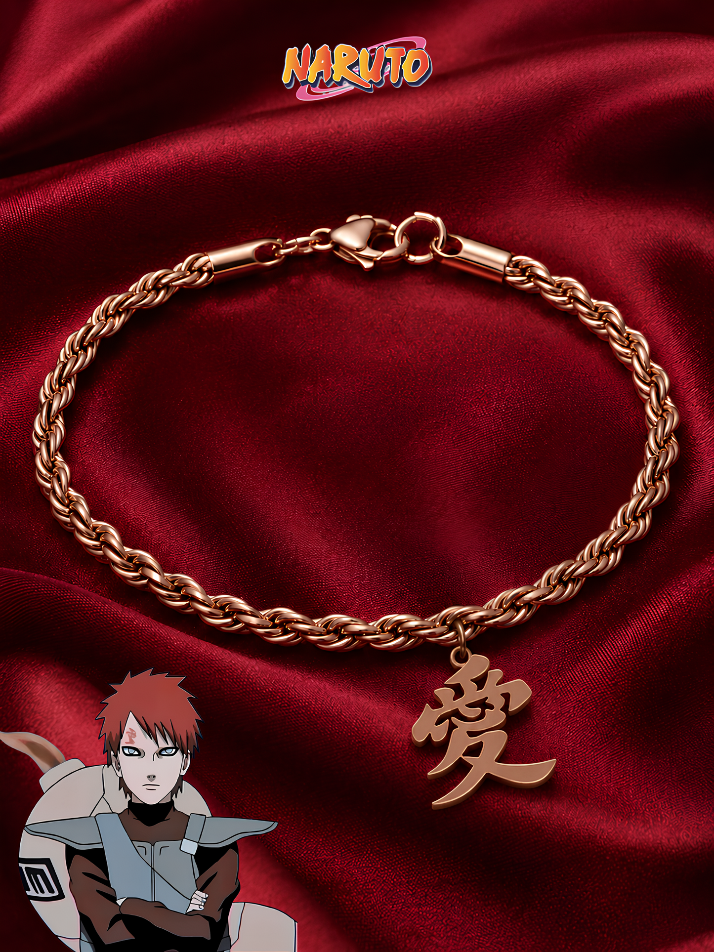 Gaara Love Kanji Bracelet