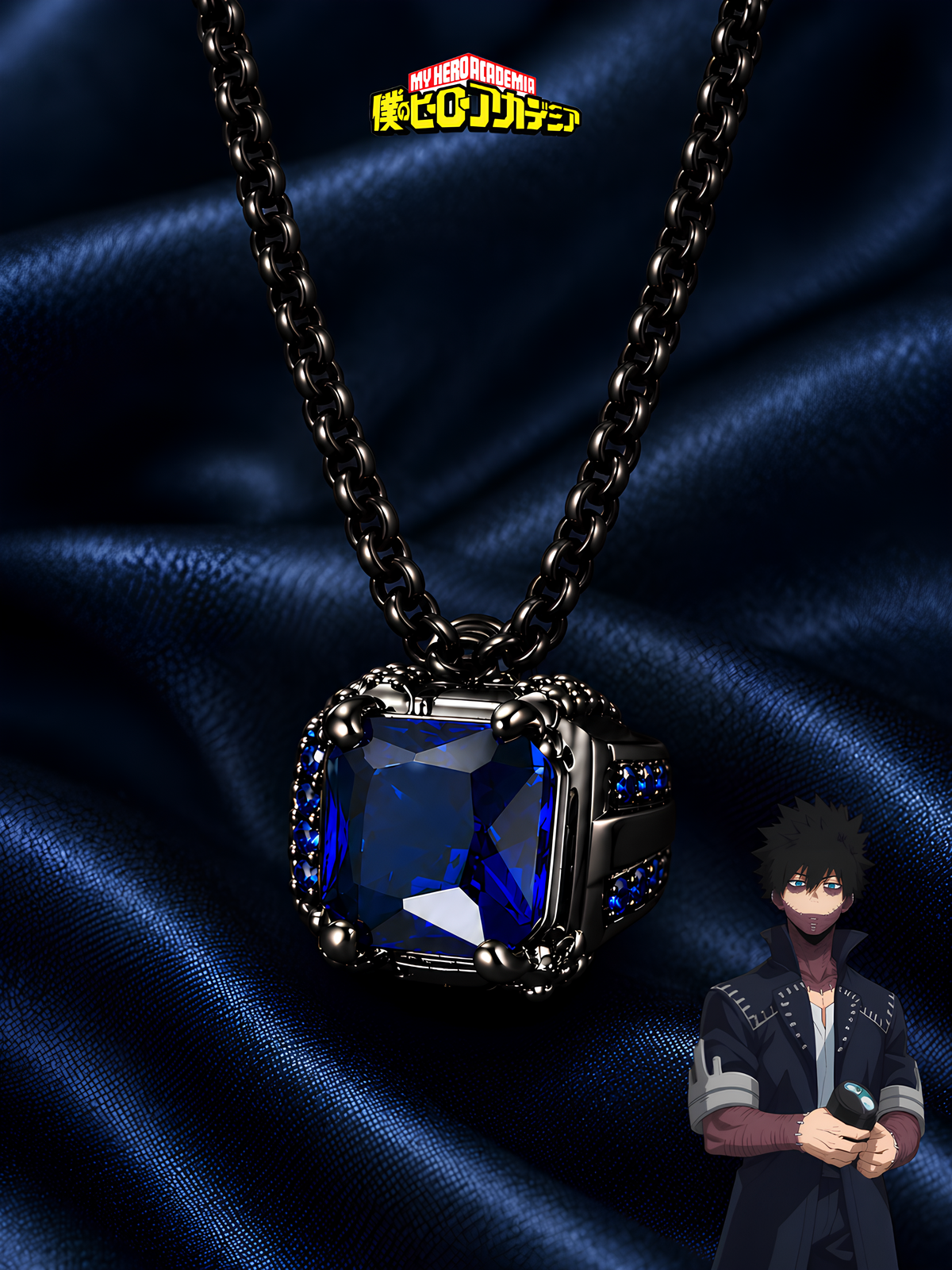 Dabi Blue Flame Necklace