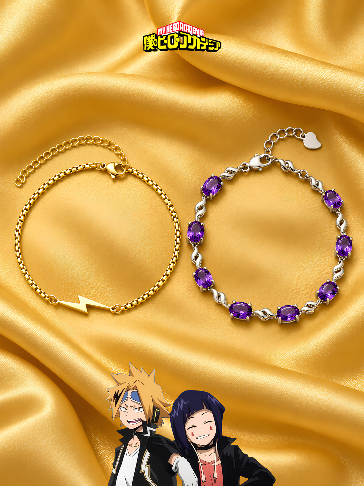 Kaminari and Jiro Couple Bracelets