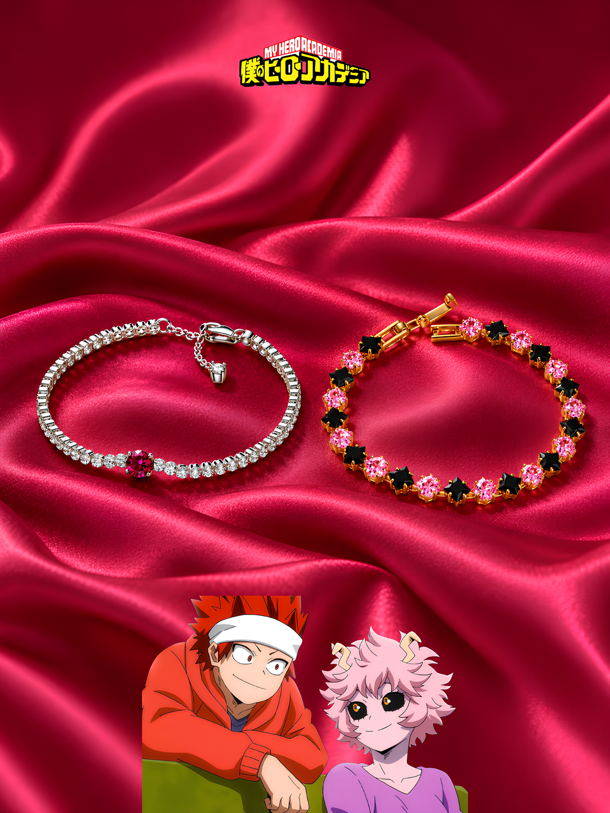 Kirishima and Mina Couple Bracelets
