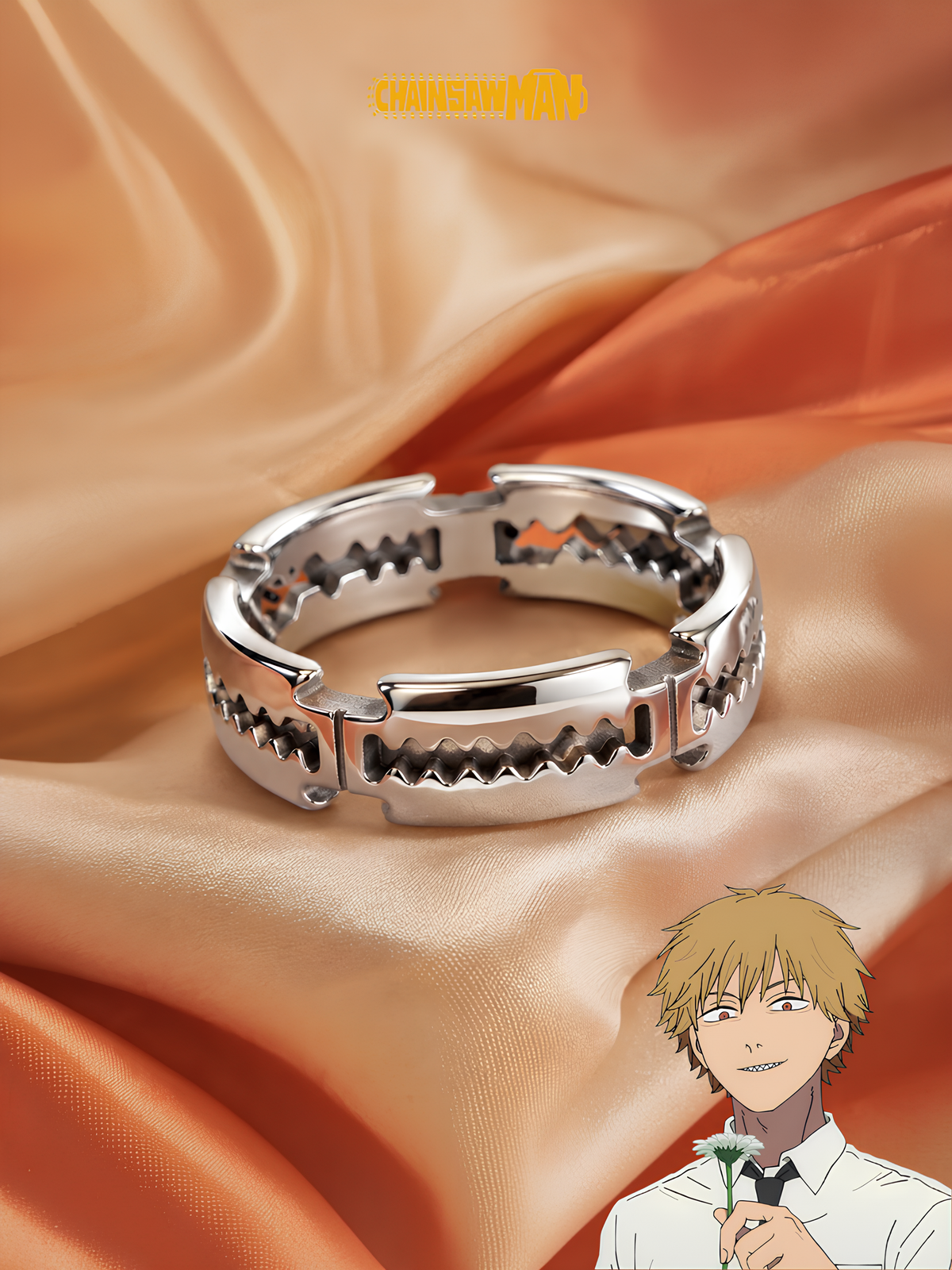 Denji Chainsaw Teeth Ring
