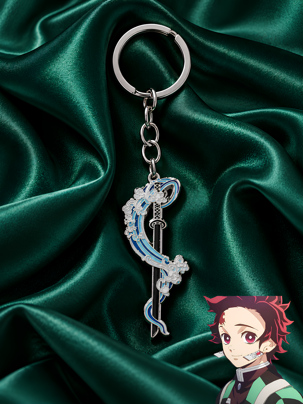 Tanjiro Water Breathing Keychain
