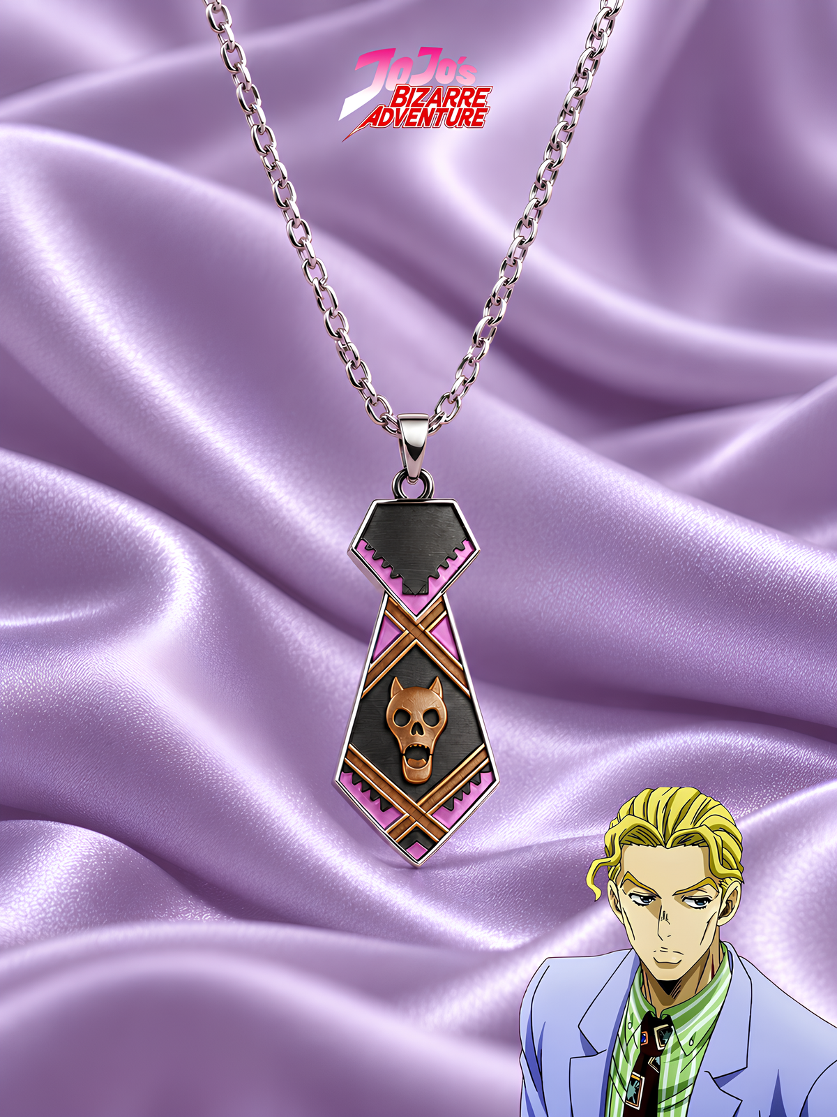 Kira Skull Tie Necklace