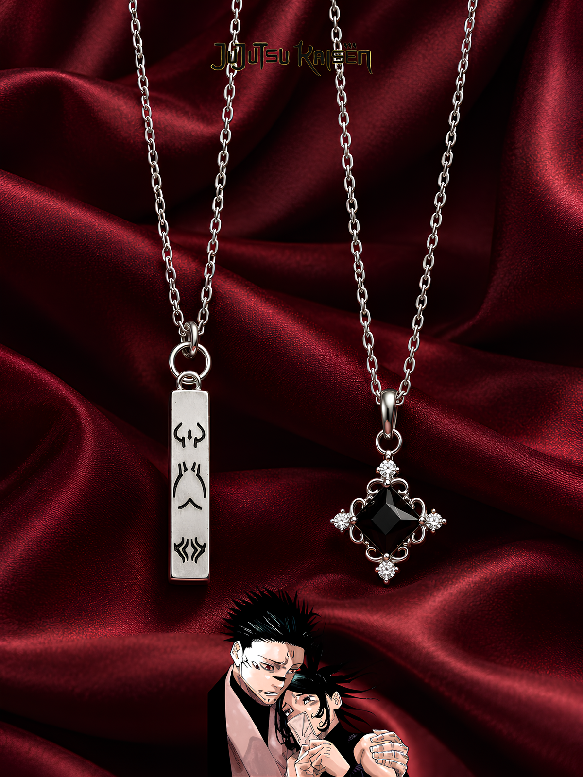 Sukuna and Yorozu Couple Necklaces
