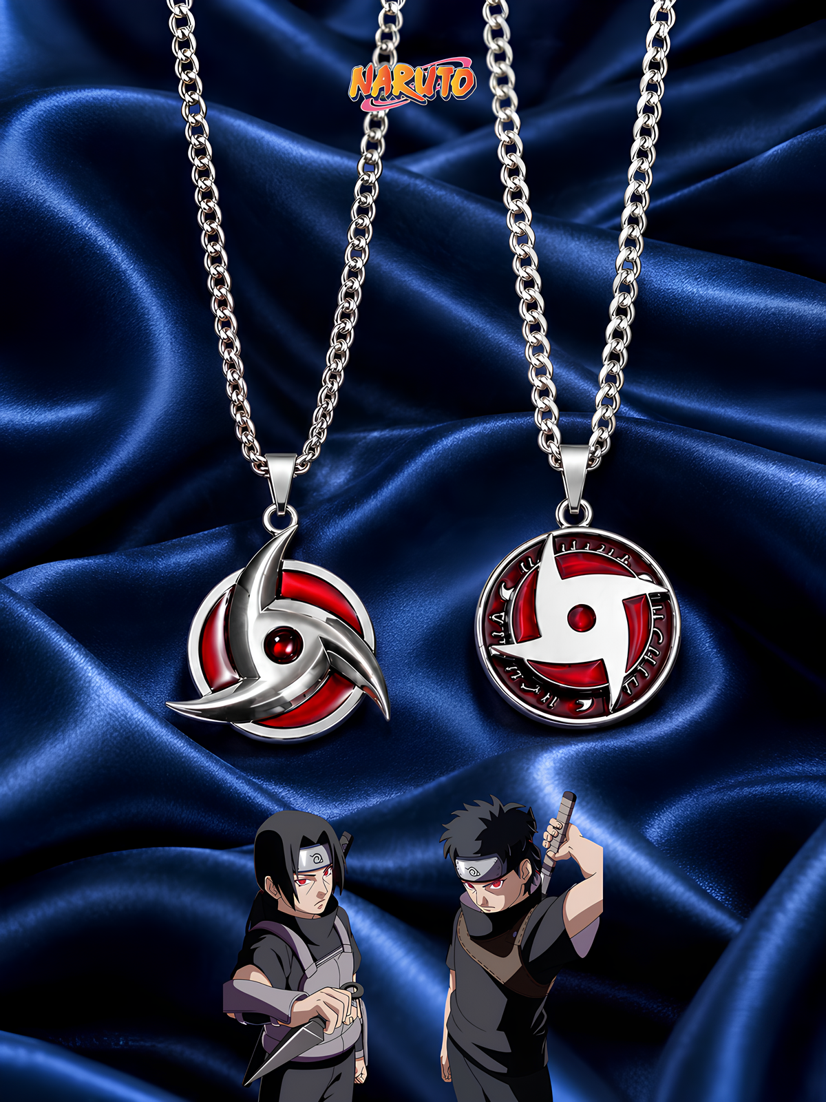 Itachi and Shisui Matching Necklaces