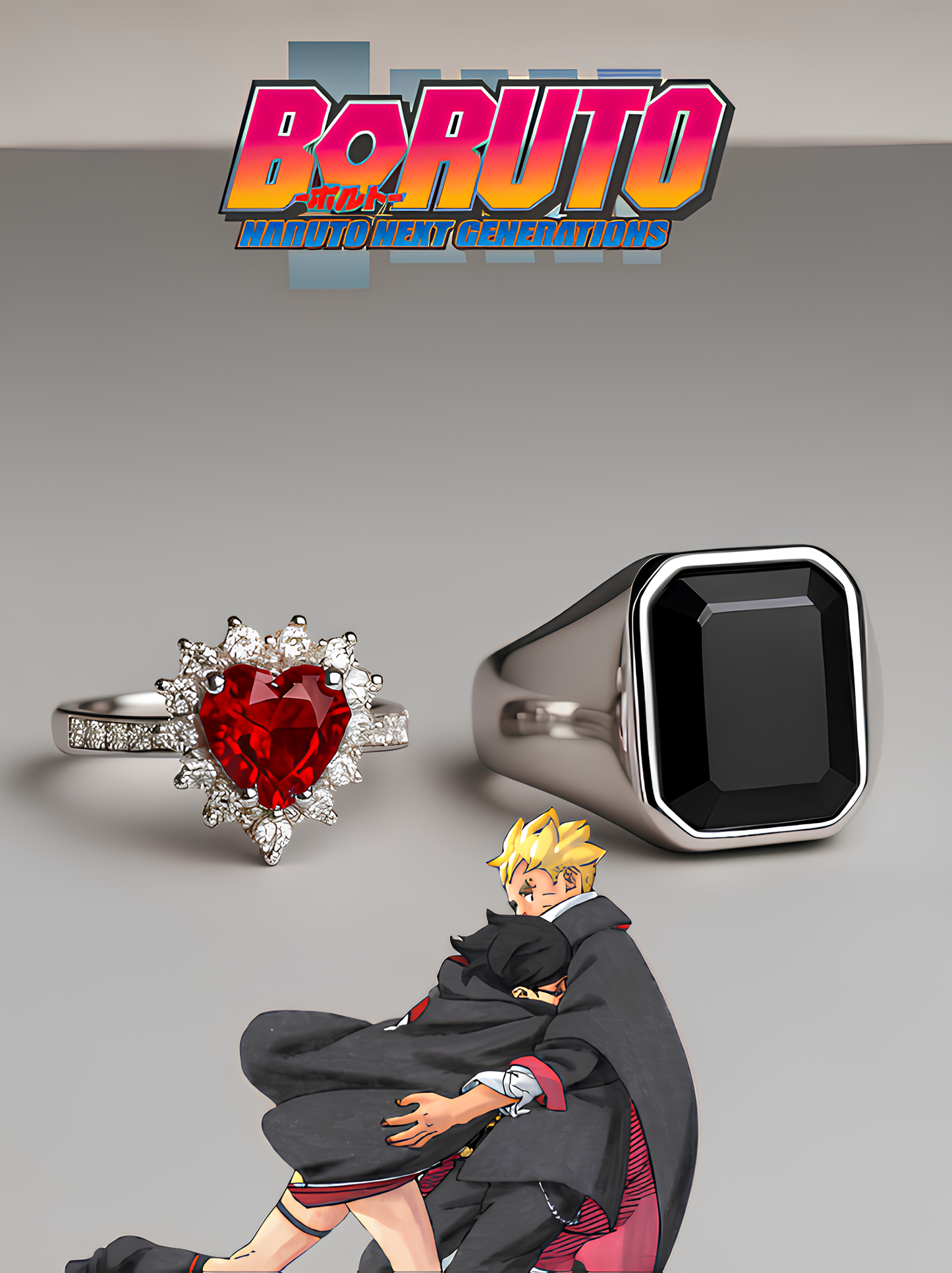 Boruto and Sarada Couple Rings