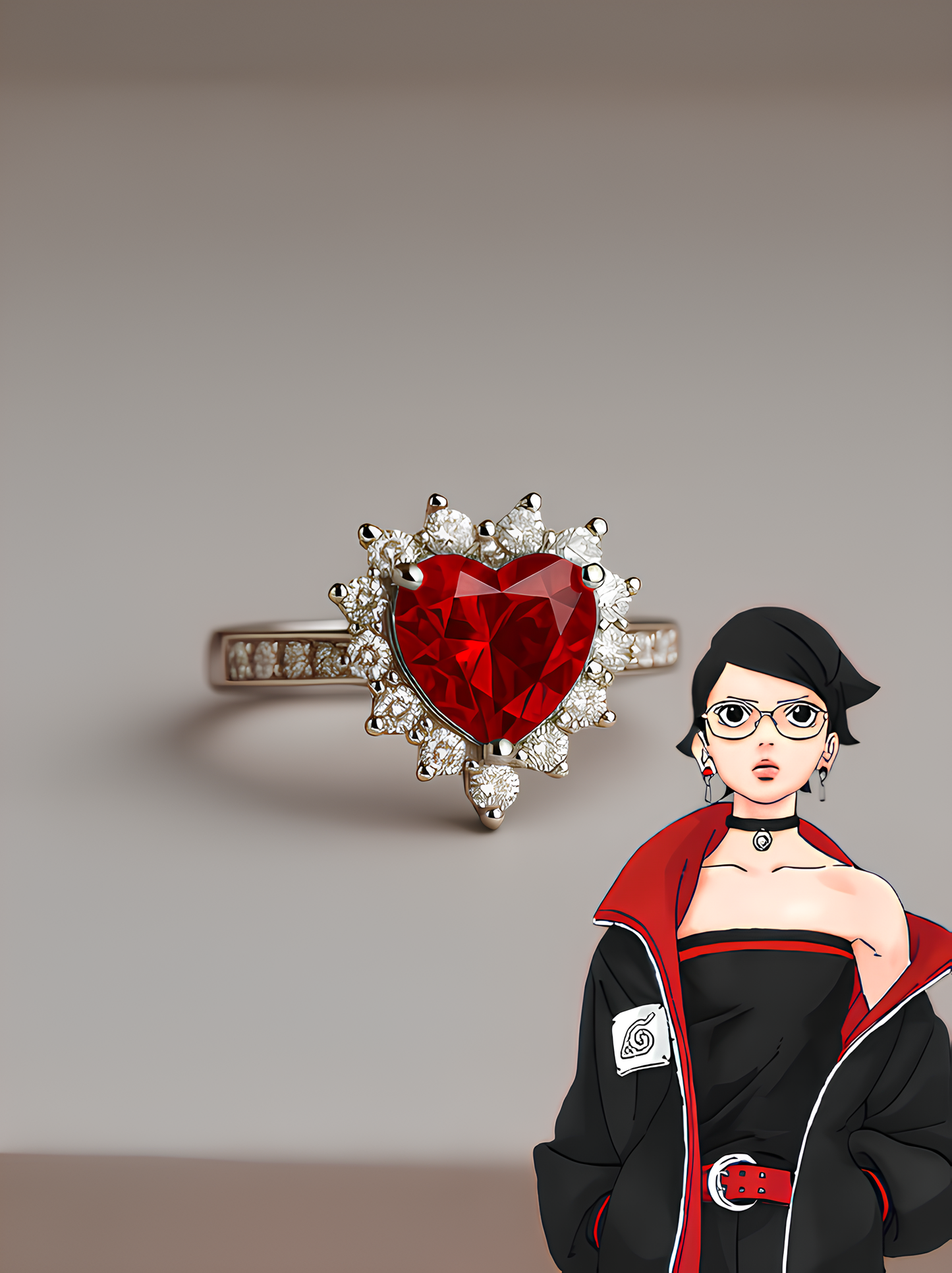 Boruto and Sarada Couple Rings