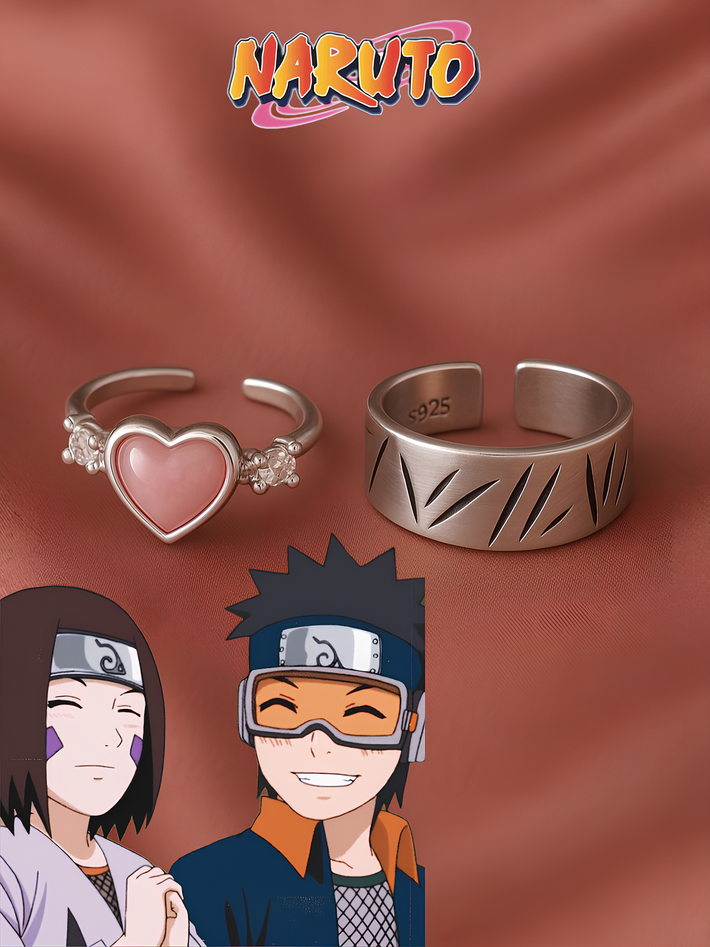Obito and Rin Couple Rings