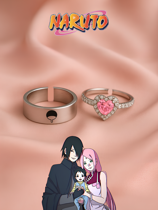 Sasuke and Sakura "Family Bond" Couple Rings
