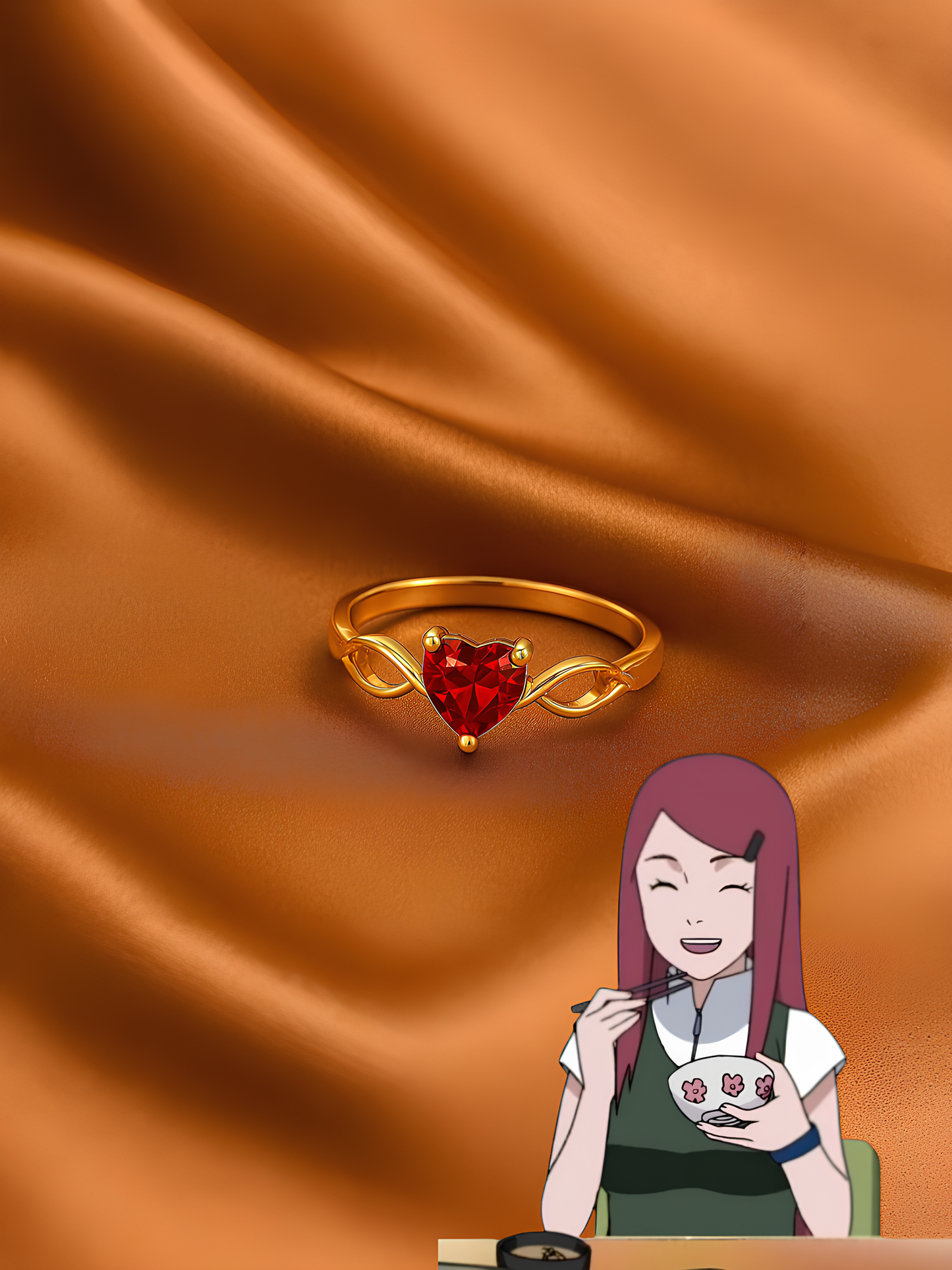 Minato and Kushina Couple Rings