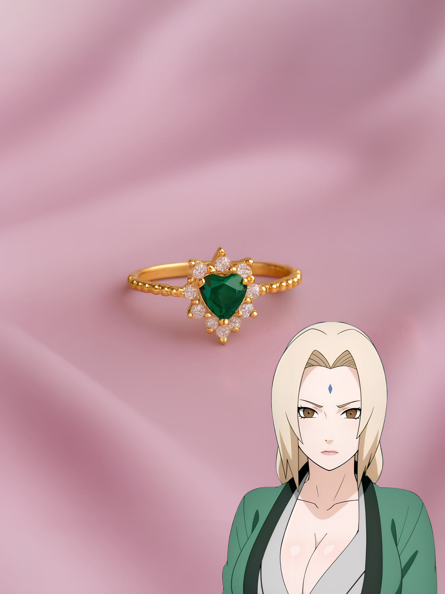 Tsunade and Jiraiya Couple Rings