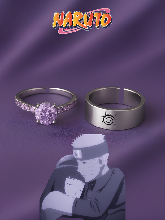 Naruto and Hinata "Will Of Fire" Couple Rings