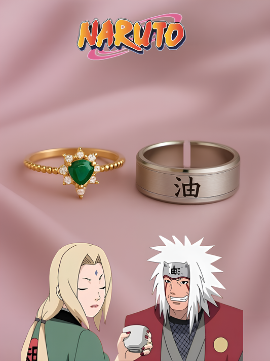 Tsunade and Jiraiya Couple Rings