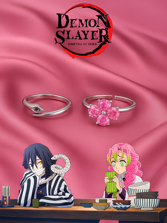 Obanai and Mitsuri Couple Rings