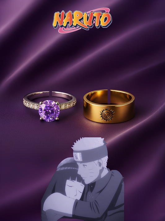 Naruto and Hinata "Will Of Fire" Couple Rings