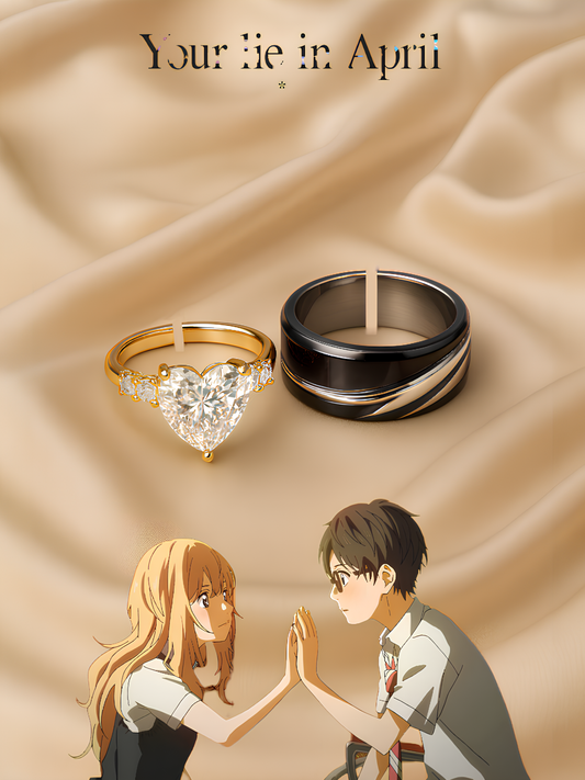 Kousei and Kaori Couple Rings