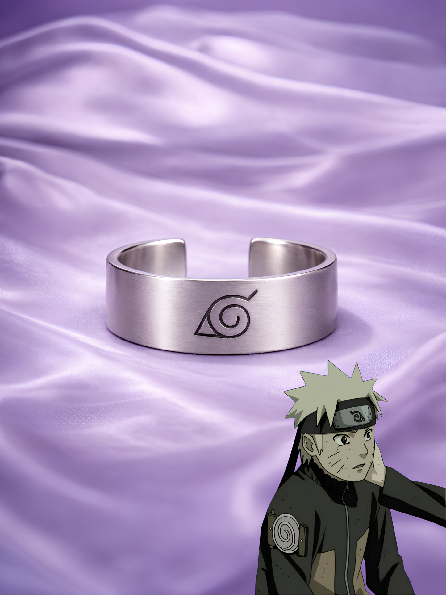 Naruto and Hinata "Hokage & Princess" Couple Rings