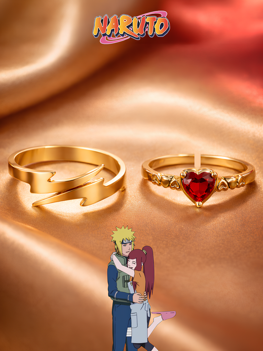 Minato and Kushina Couple Rings