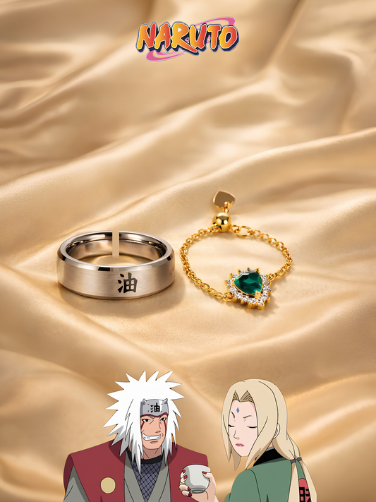 Tsunade and Jiraiya Couple Rings