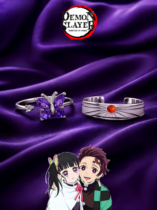 Kanao and Tanjiro Couple Rings