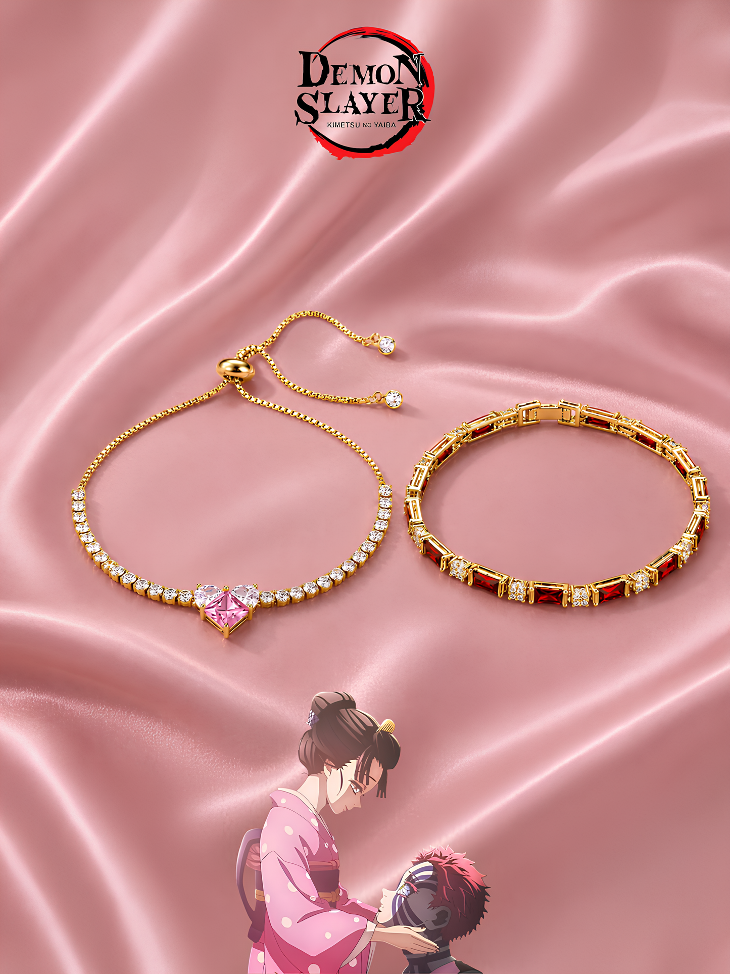 Akaza and Koyuki Couple Bracelets