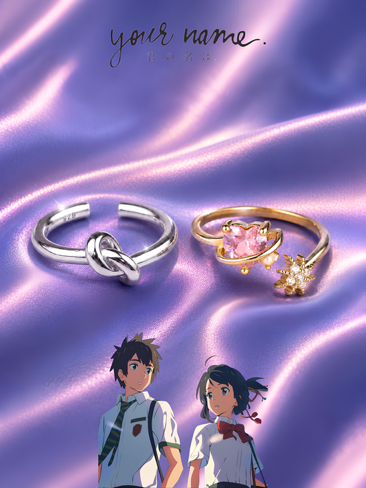Taki and Mitsuha Couple Rings