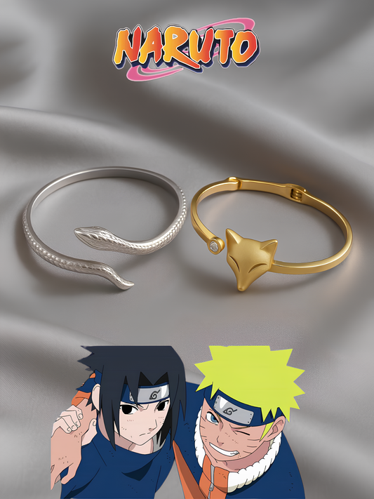 Naruto and Sasuke Matching Bracelets