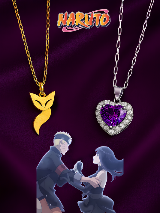Naruto and Hinata Couple Necklaces
