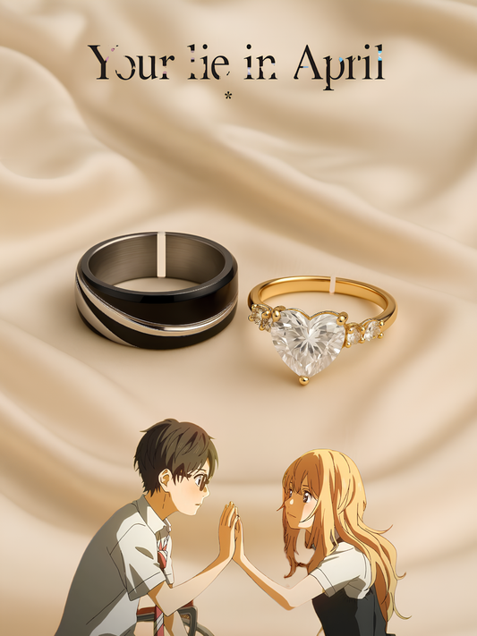 Kousei and Kaori Couple Rings