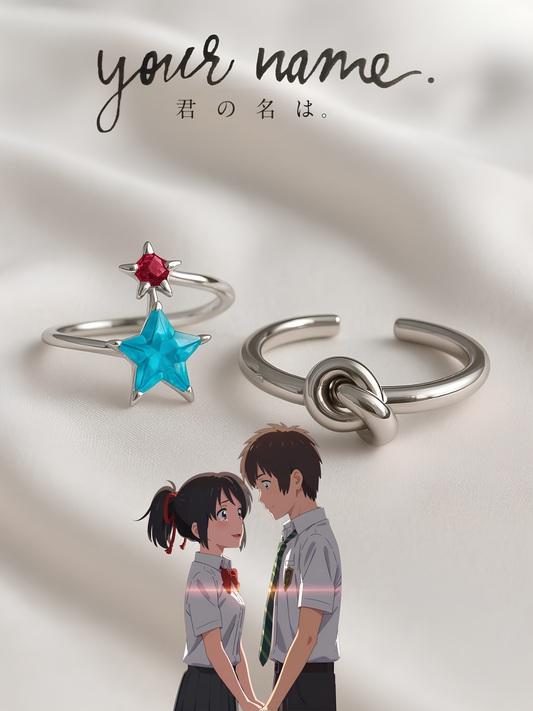 Taki and Mitsuha Star Couple Rings