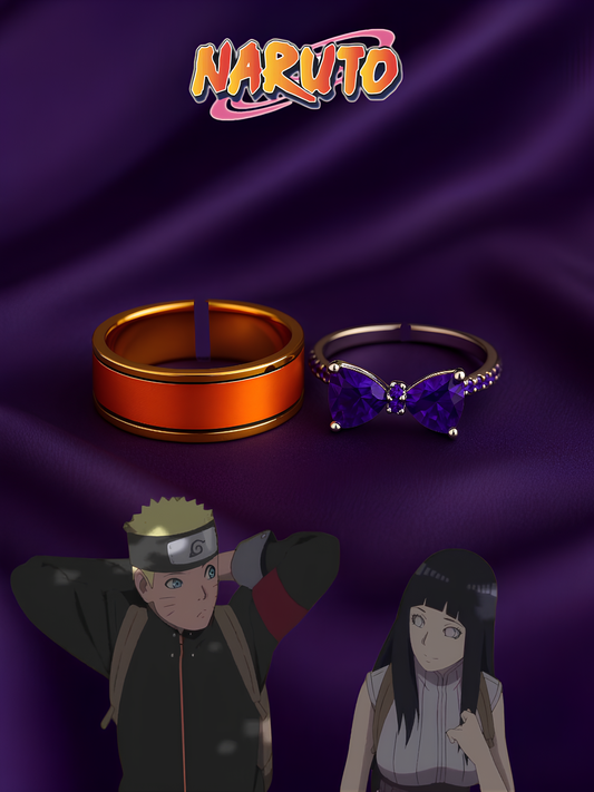 Naruto and Hinata "First Date" Couple Rings
