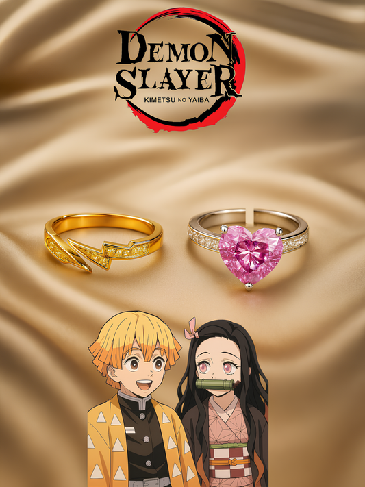 Nezuko and Zenitsu Couple Rings
