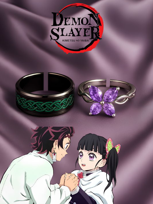 Kanao and Tanjiro Couple Rings
