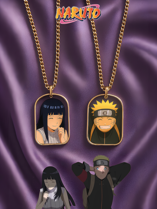 Naruto and Hinata "Memory Pendants" Couple Necklaces