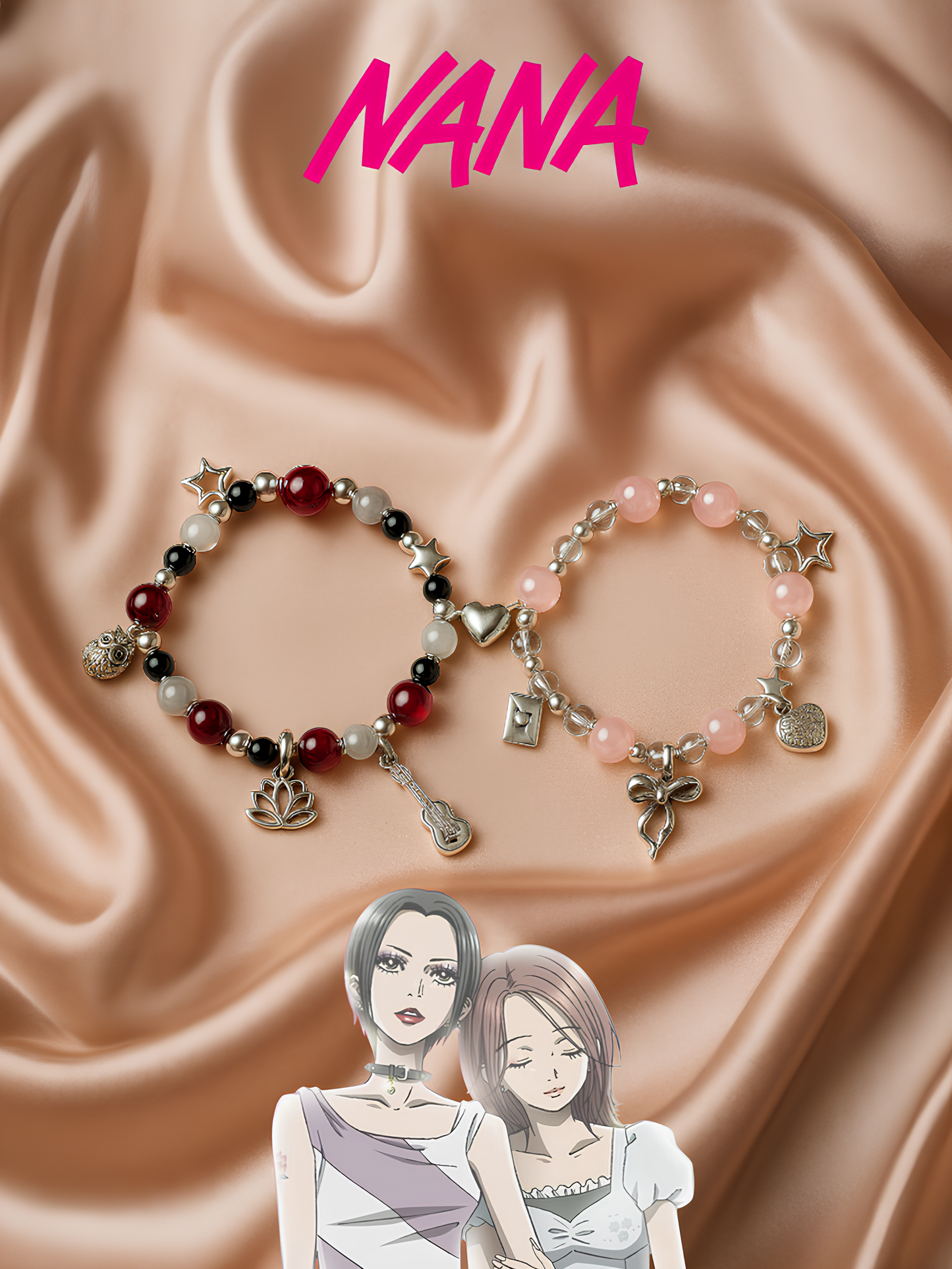 Nana and Hachi Matching Bracelets