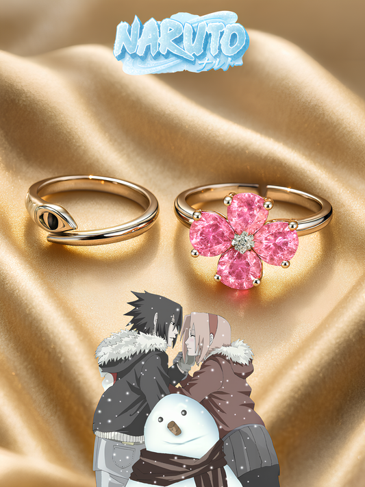 Sasuke and Sakura Couple Rings Christmas Edition