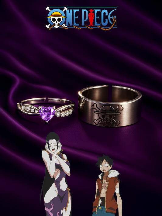 Luffy and Boa Hancock Couple Rings