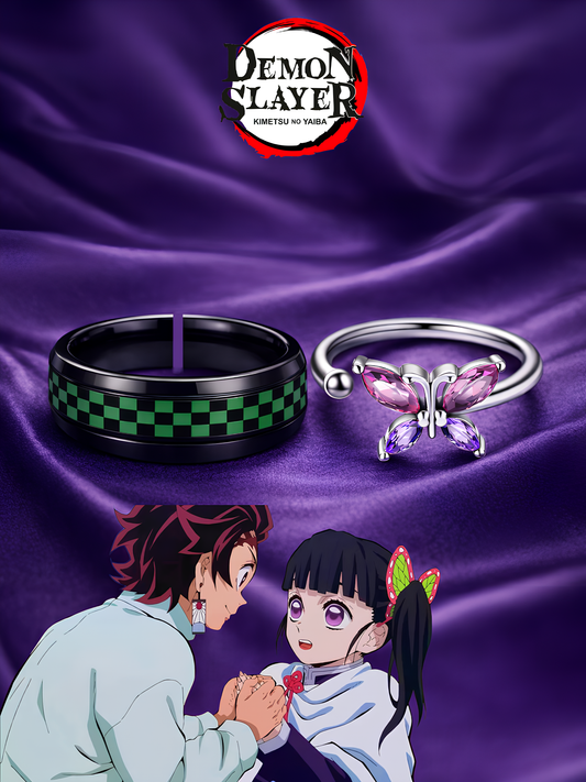 Kanao and Tanjiro Couple Rings
